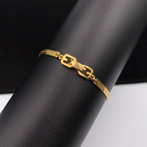 GIVENCHY 金メッキ ブレスレット GIVENCHY - 【中古】 ジバンシー ブレスレット メタル ゴールド
