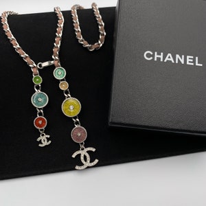Crystal necklace Chanel Silver in Crystal - 24969989
