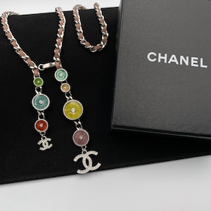 Crystal necklace Chanel Silver in Crystal - 24969989