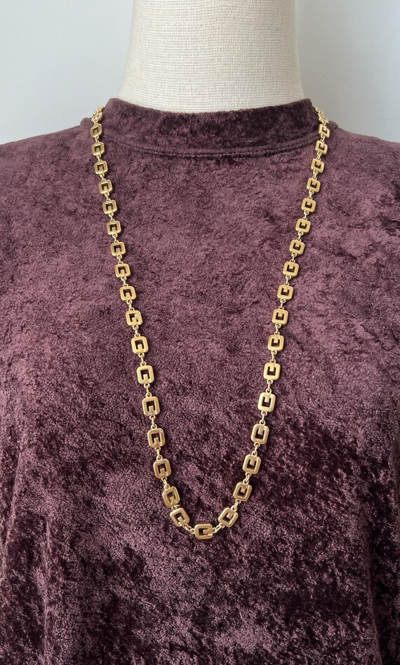 GIVENCHY ヴィンテージ Gリンク ロゴ ゴールド ロングネックレス