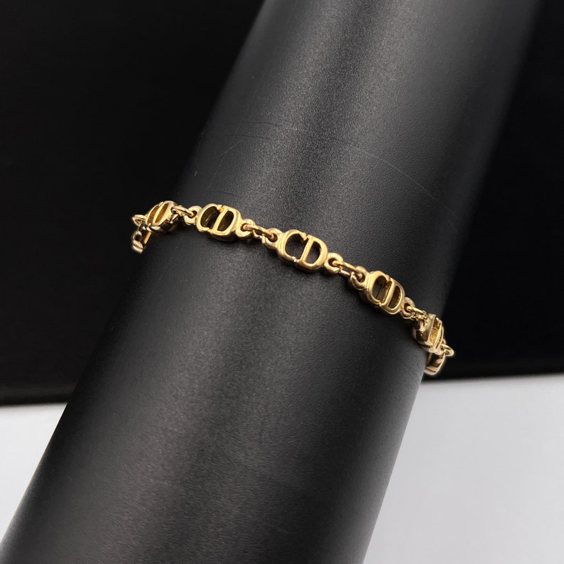 Christian Dior Vintage CD link Bracelet 