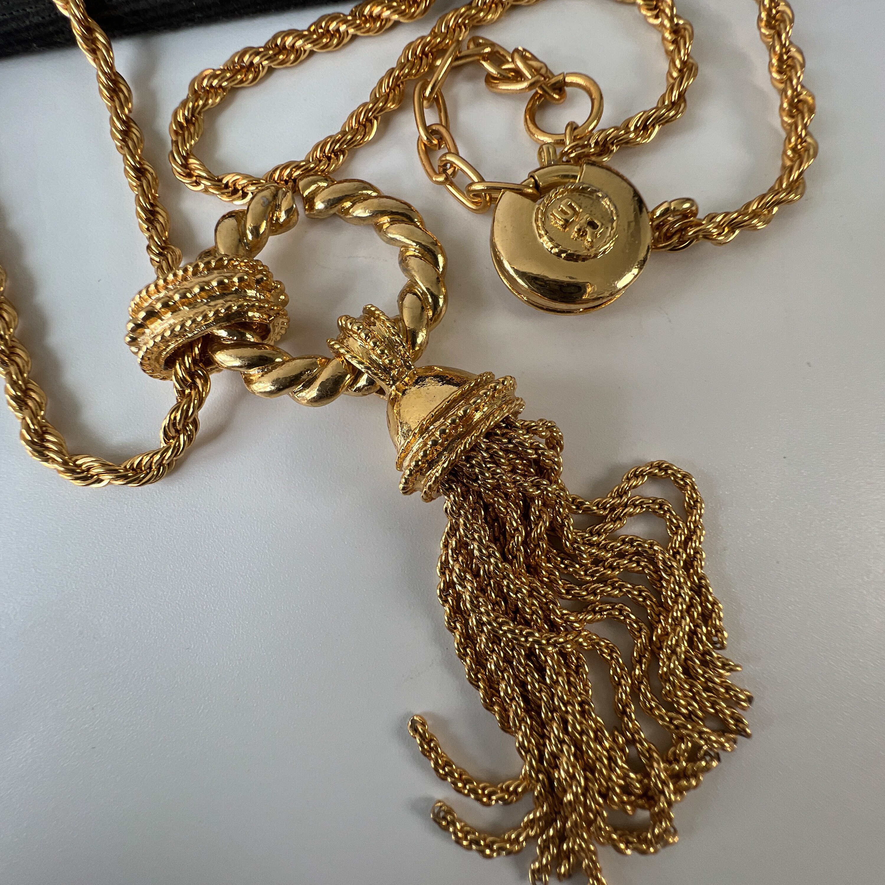 SONIA RYKIEL Vintage Chain Tussle Pendant Necklace - Etsy