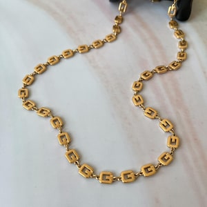 GIVENCHY Vintage G Link Logo Gold Long Necklace - Etsy