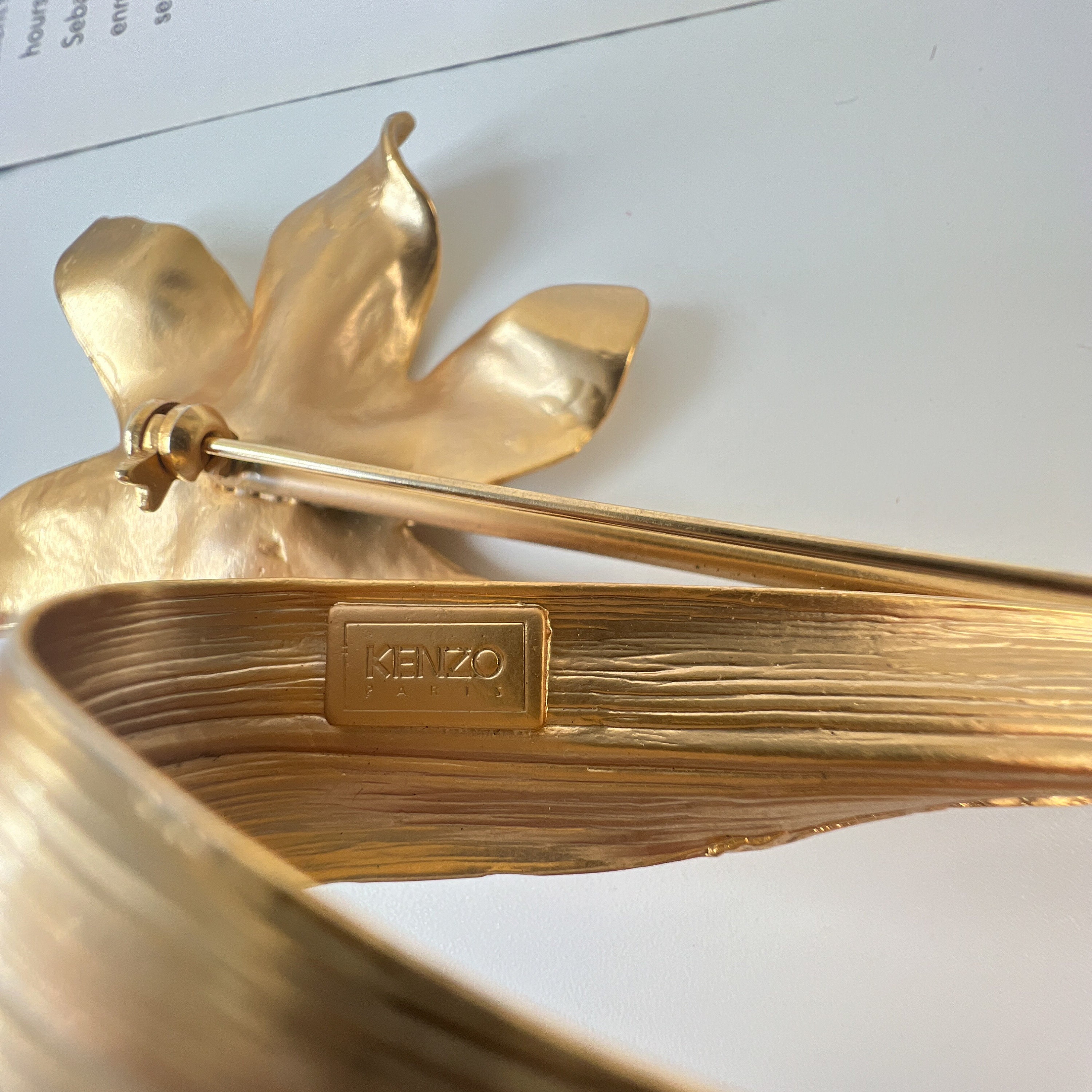 KENZO Vintage Flower Brooch - Etsy