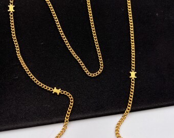 CELINE Vintage Triomphe Logo Charm Glasses Chain - Etsy