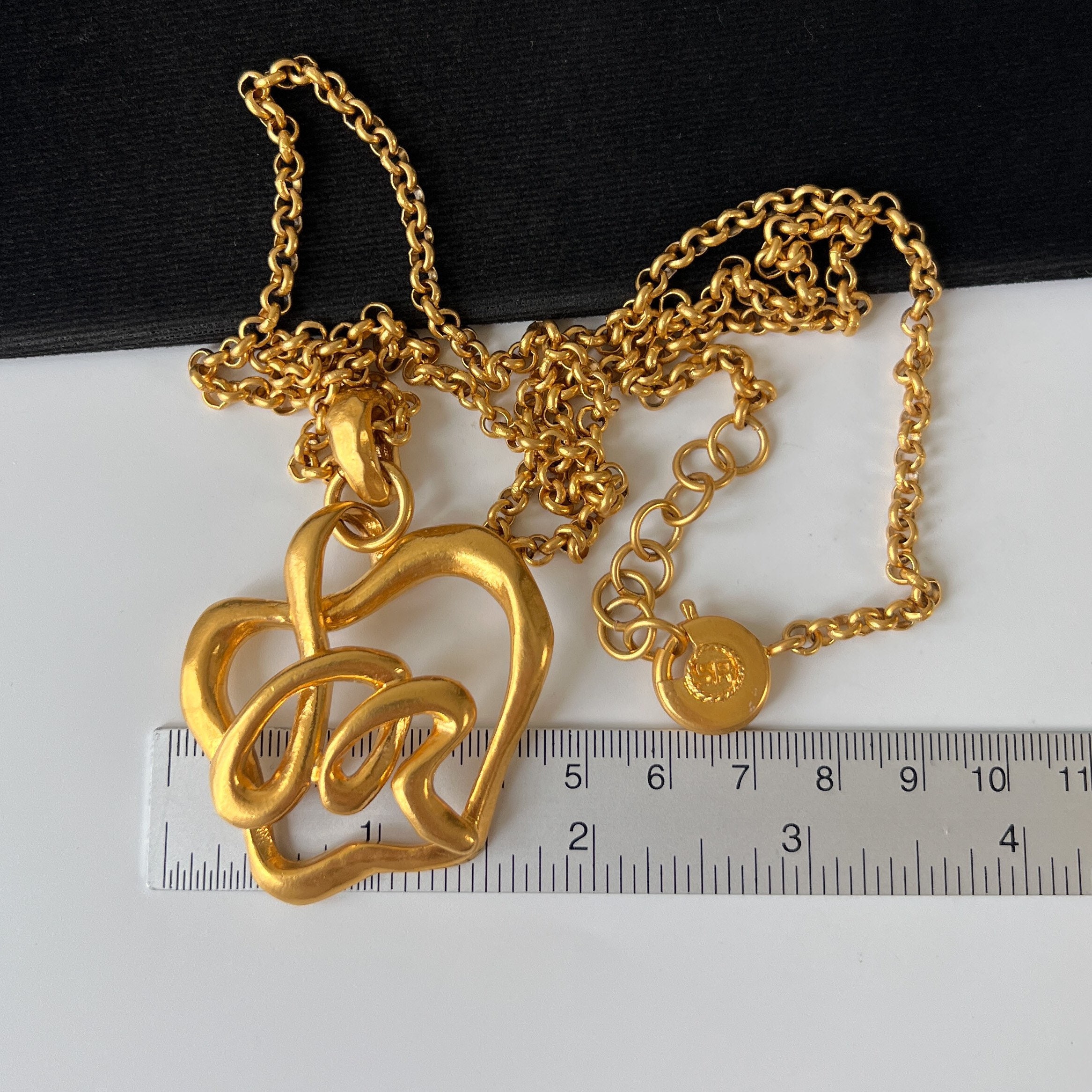 SONIA RYKIEL Vintage SR Logo Gold Plated Necklace - Etsy
