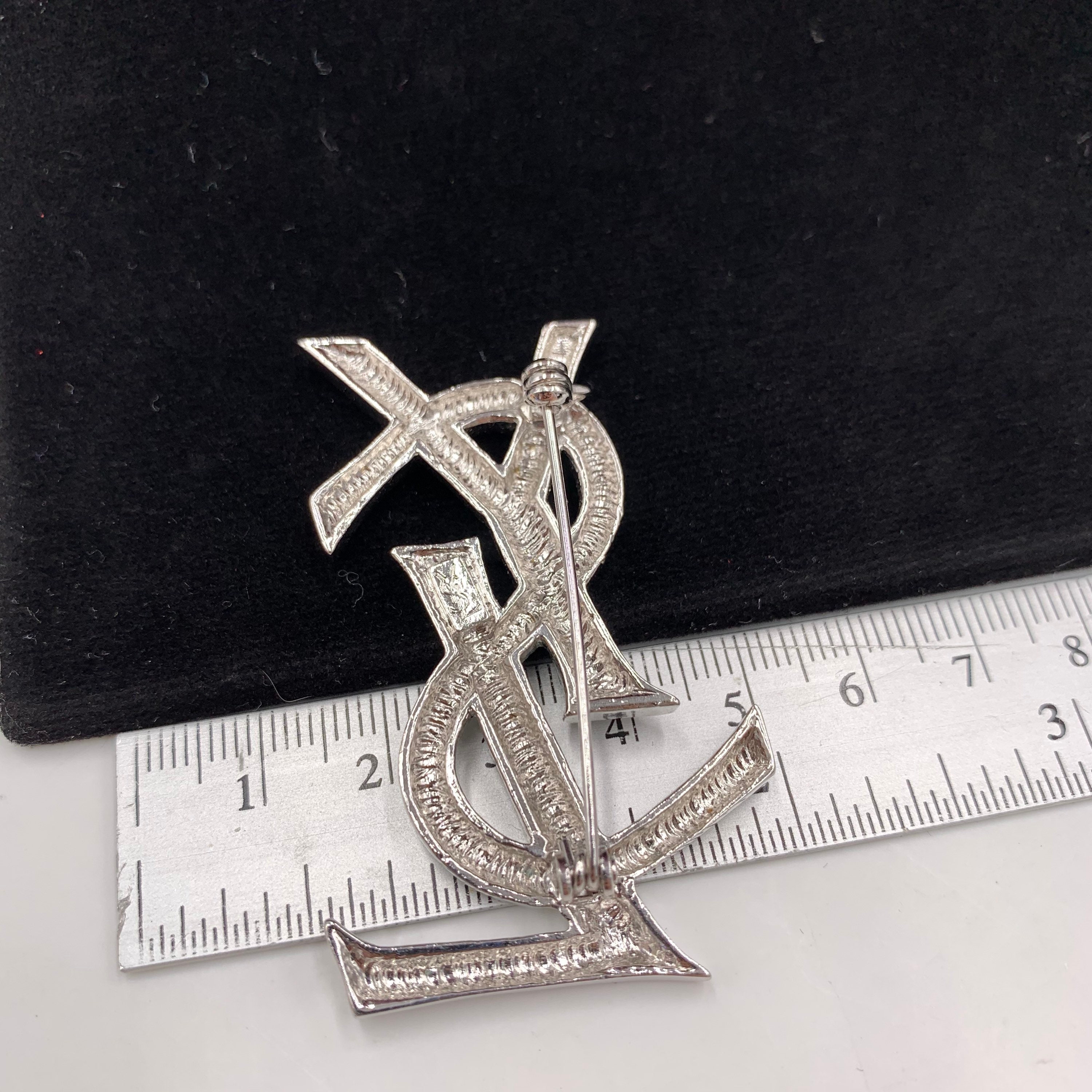 YSL Vintage ysl Brooch Etsy