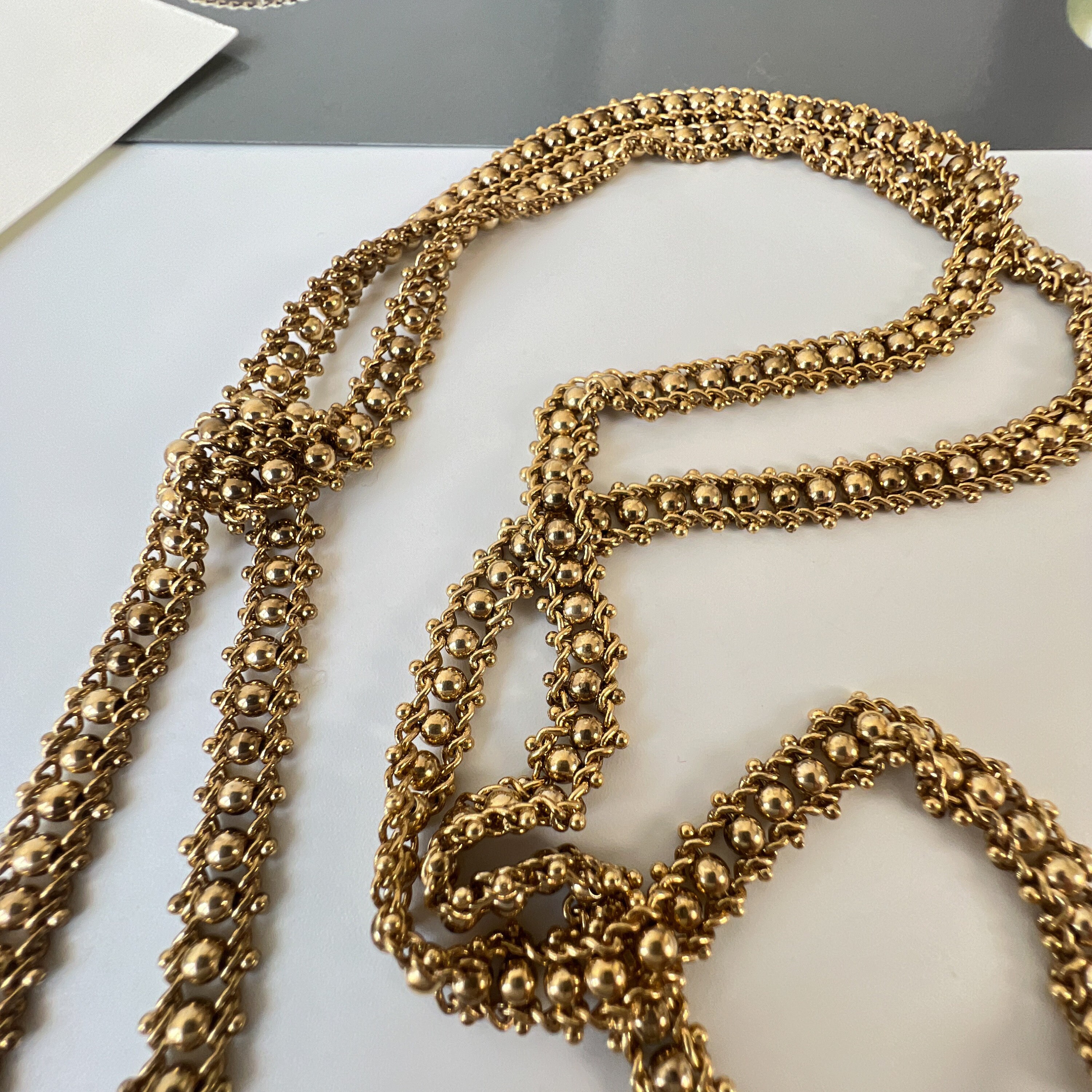 SONIA RYKIEL Vintage Chain Tussle Necklace - Etsy