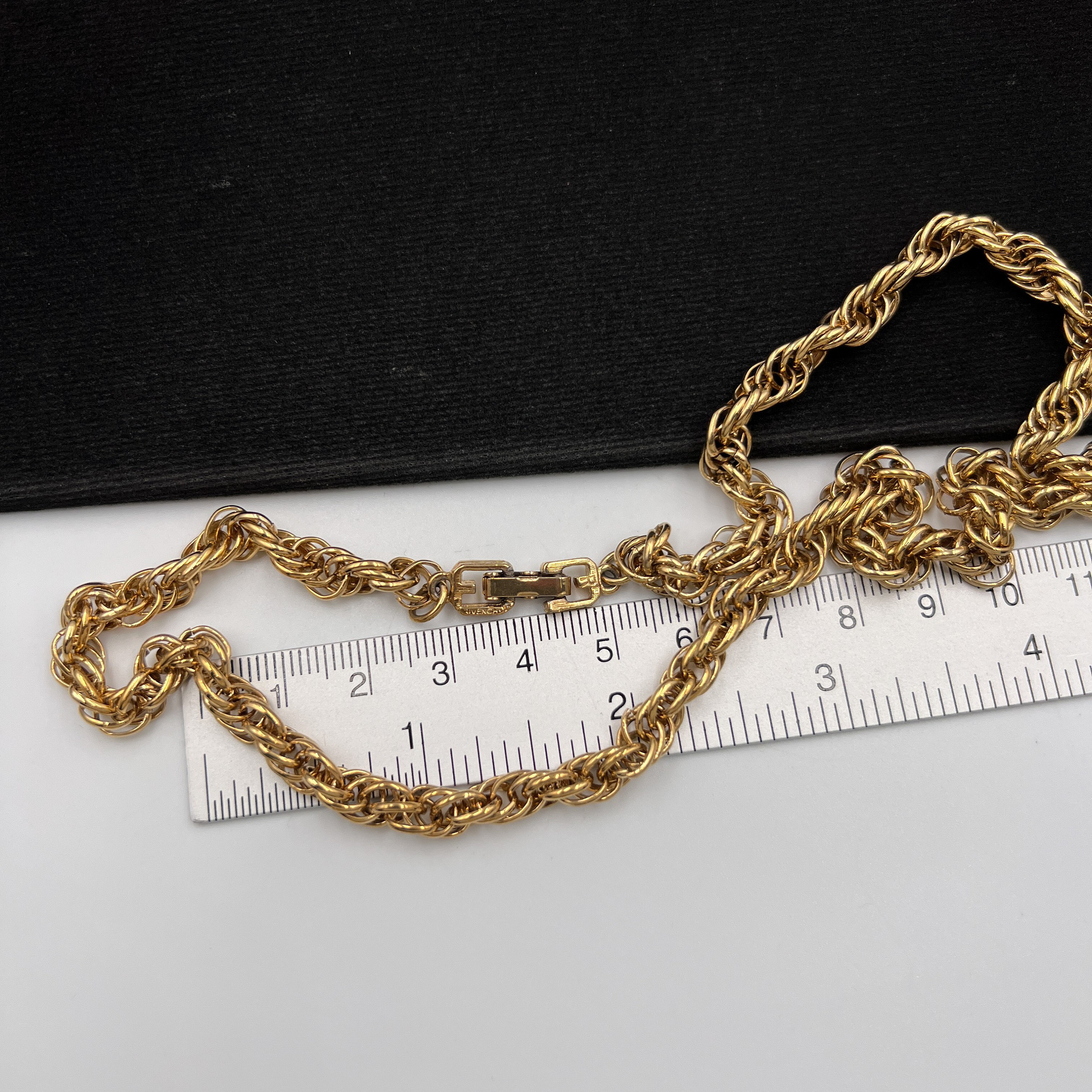 GIVENCHY Vintage Gold Plated Chain Necklace - Etsy Canada