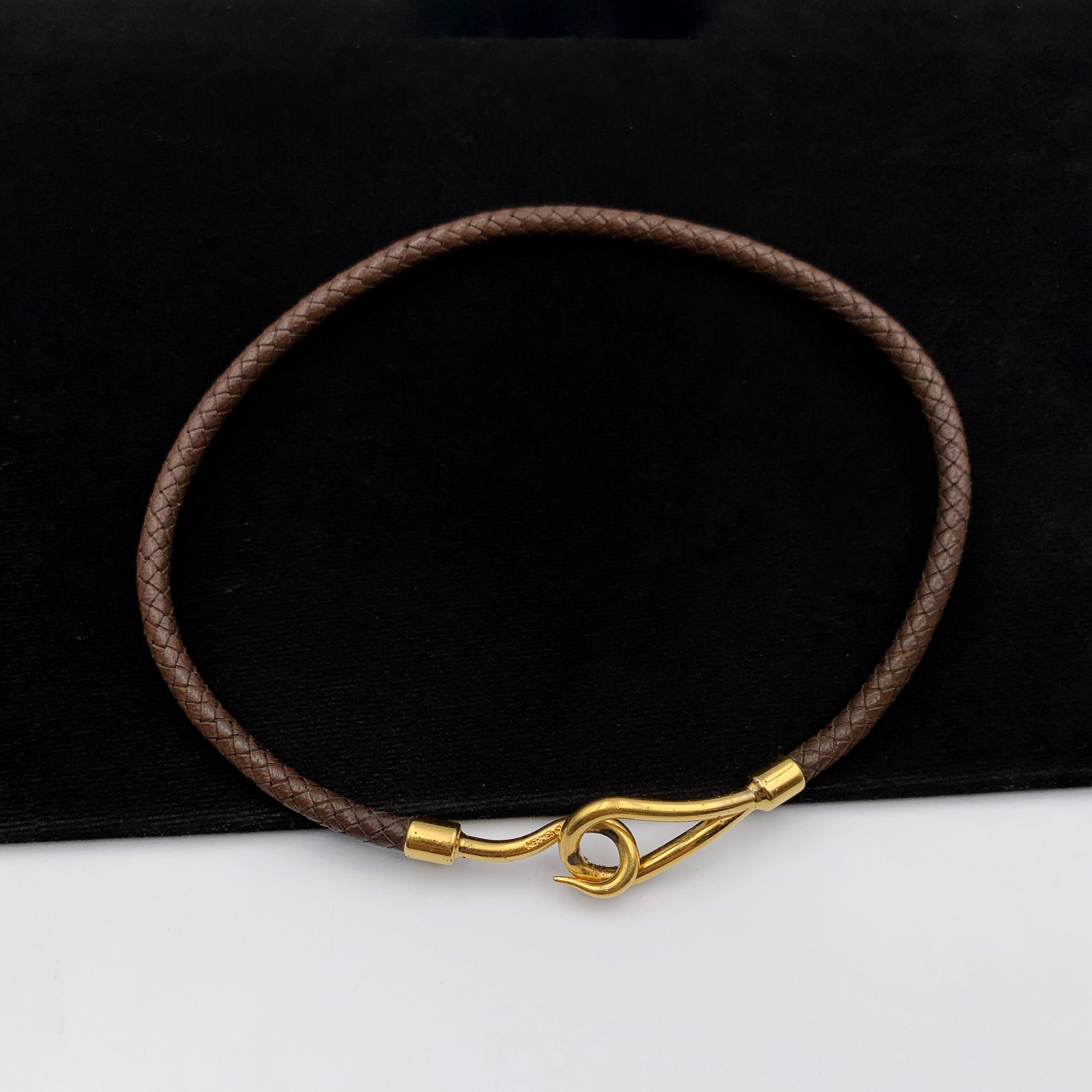 Hermes leather choker deals