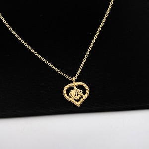 Christian Dior Vintage DIOR with heart logo pendant necklace