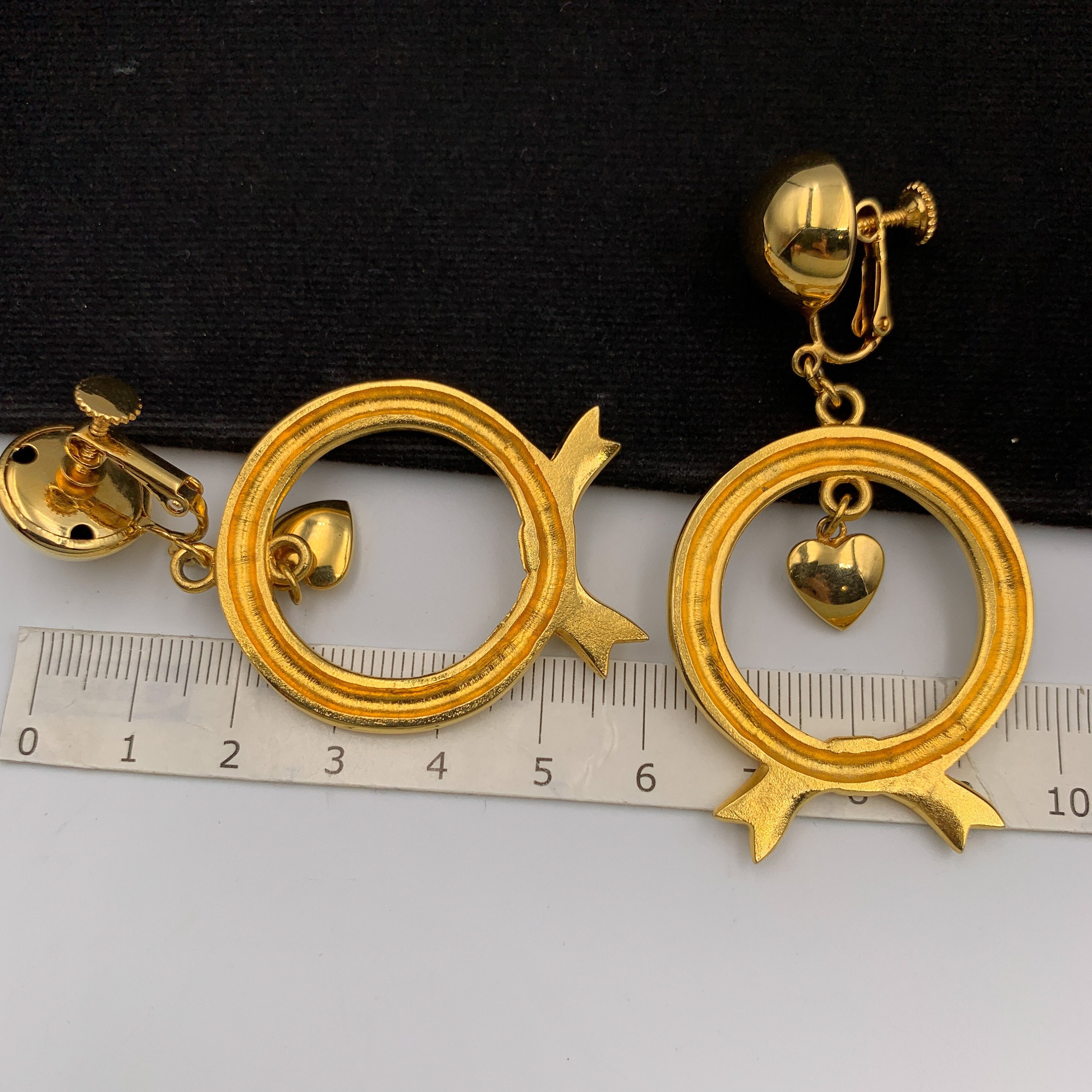 MOSCHINO Vintage Ring Drop Earrings - Etsy