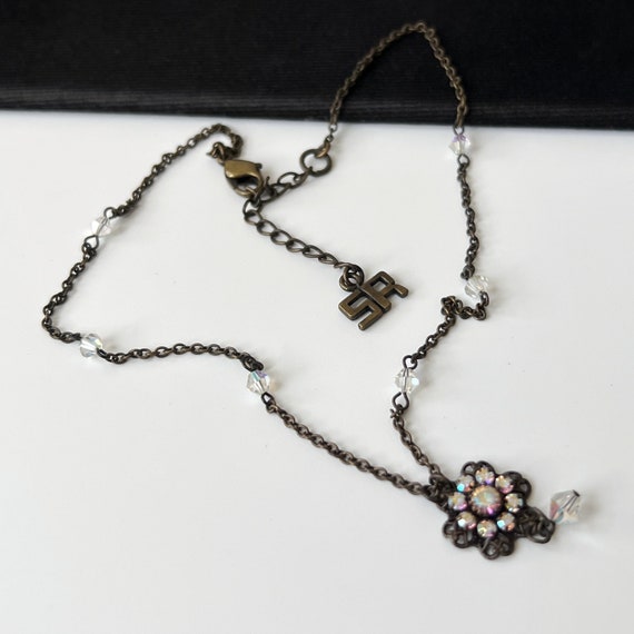 SONIA RYKIEL Vintage Chain Link Choker Necklace - image 4