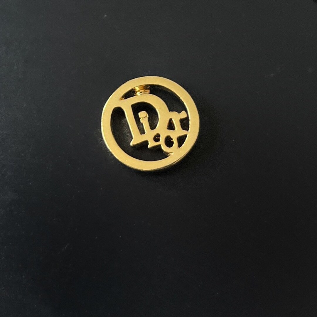 CHRISTIAN DIOR Vintage Gold Plated Dior Logo Pin - Etsy