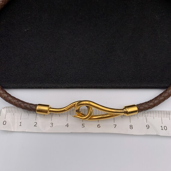 Hermes cheap choker leather