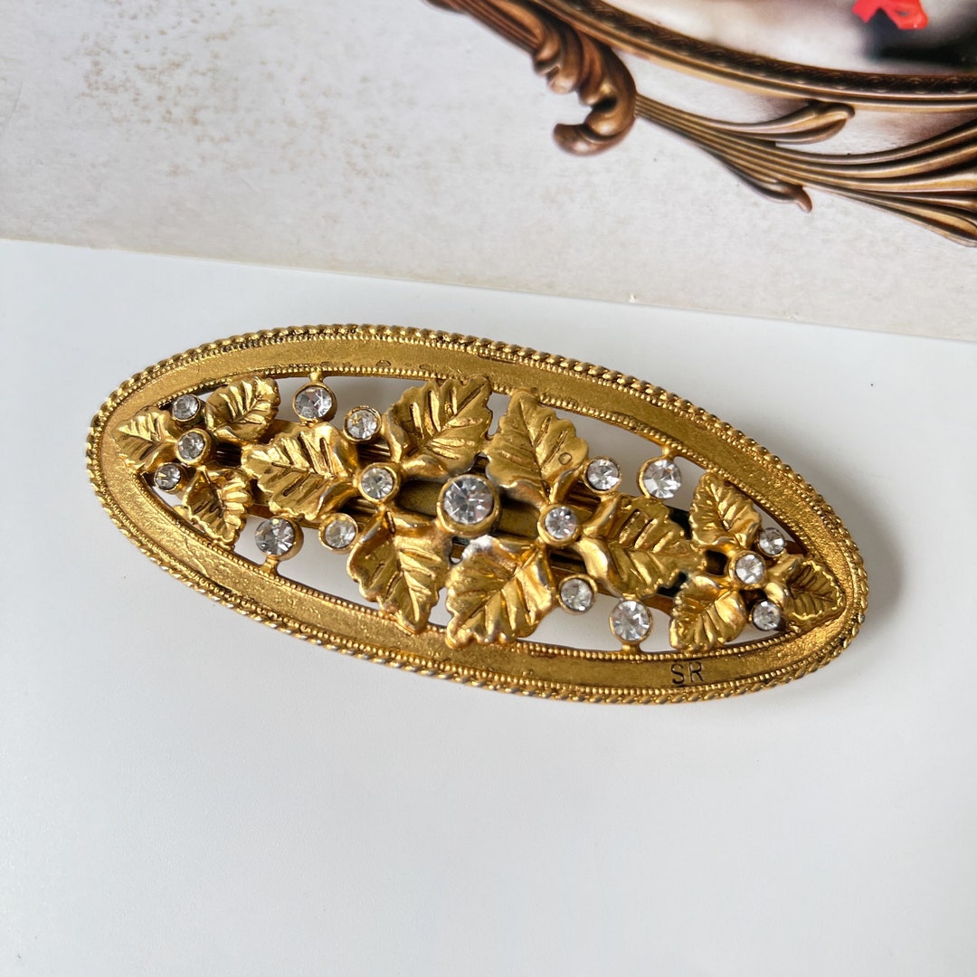 SONIA RYKIEL Vintage Vine Gold Plated Hair Clip - Etsy display picture 1