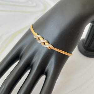 LANVIN Vintage Gold Plated Chain Bracelet