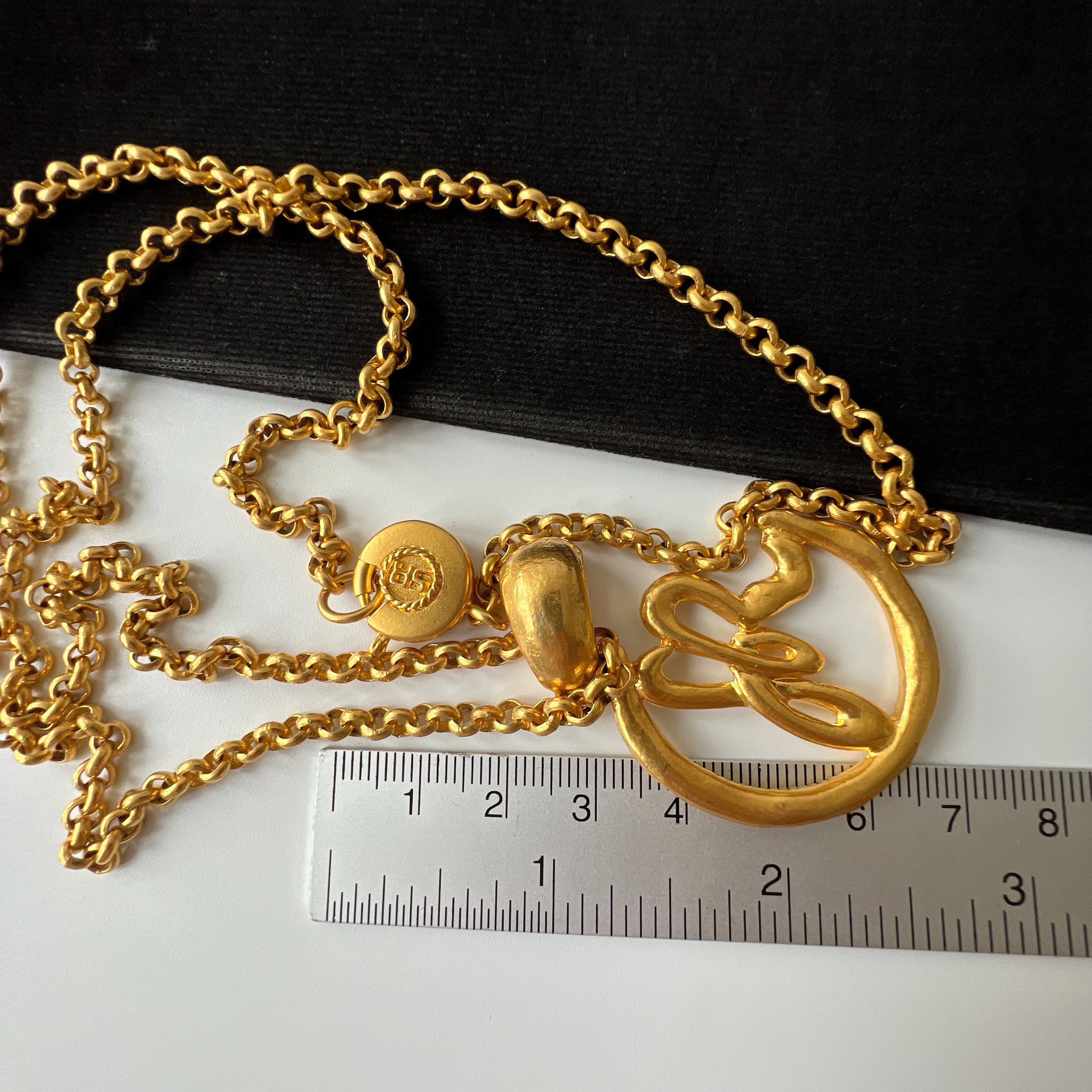 SONIA RYKIEL Paris vintage gold tone fake pearl design