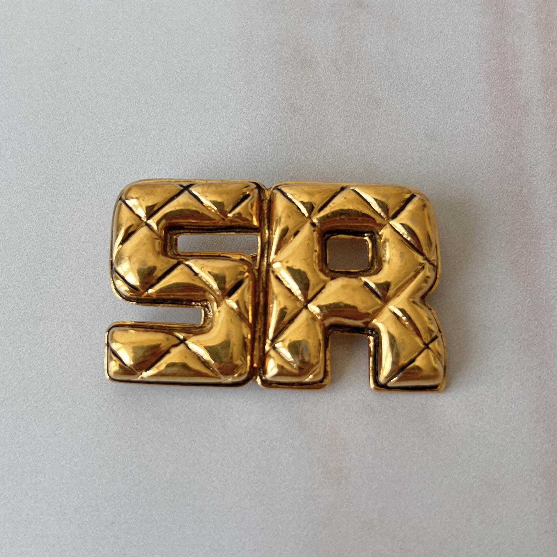 【新品、未使用】ソニアリキエル　ヴィンテージ　ブローチ　キルティング ソニア リキエル ヴィンテージ ゴールド メッキ ブローチ - Etsy 日本