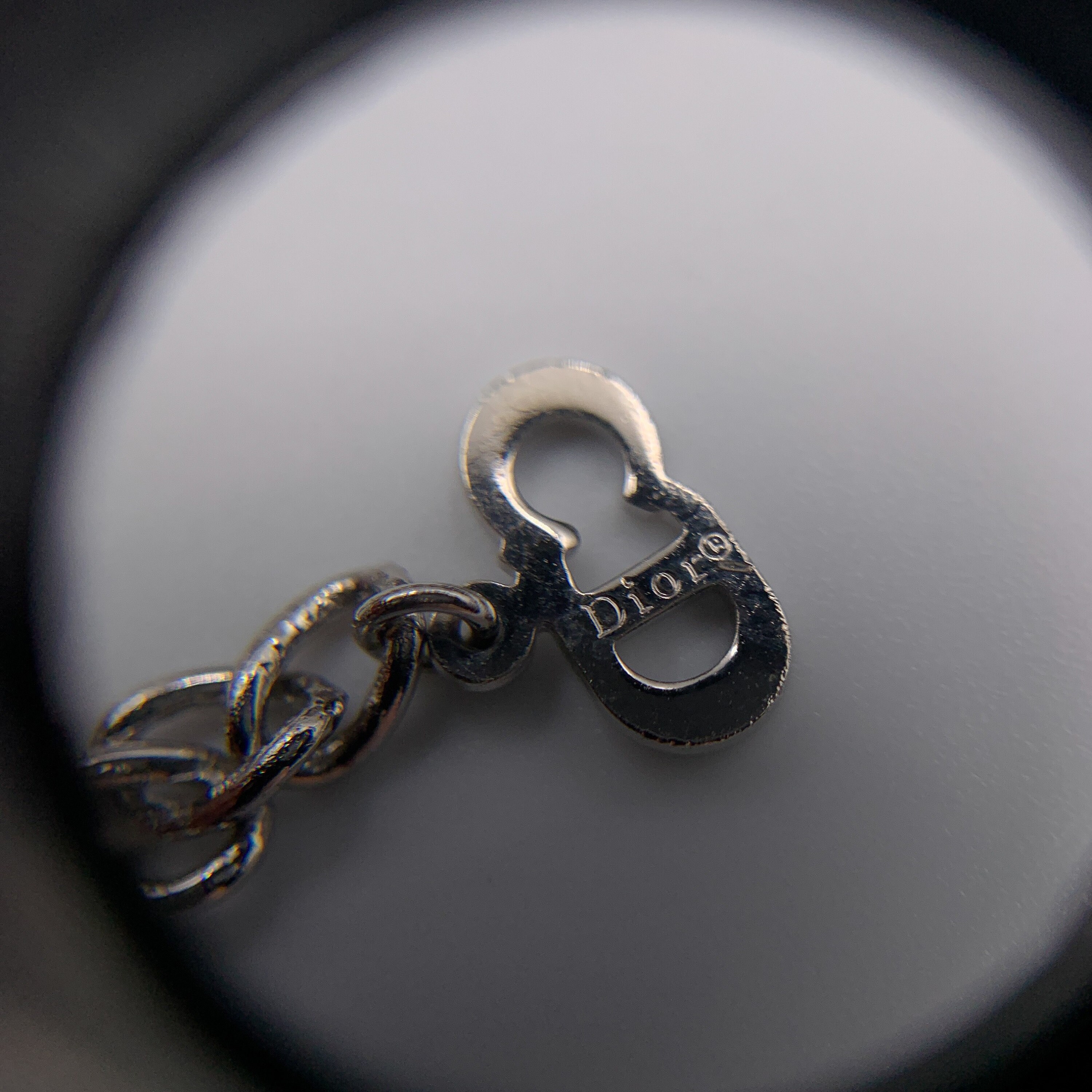 アクセサリー Christian Dior Logo silver necklace Christian Dior Logo Necklace Silver Vintage rnuzjv