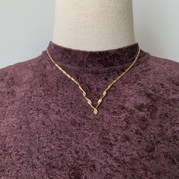GIVENCHY Vintage Crystal Chain Link 