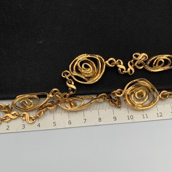 Yves Saint Laurent Vintage Gold Plated Long Neckl… - image 8