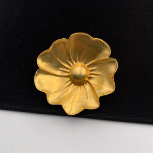 KENZO Vintage Flower Gold Plated Brooch
