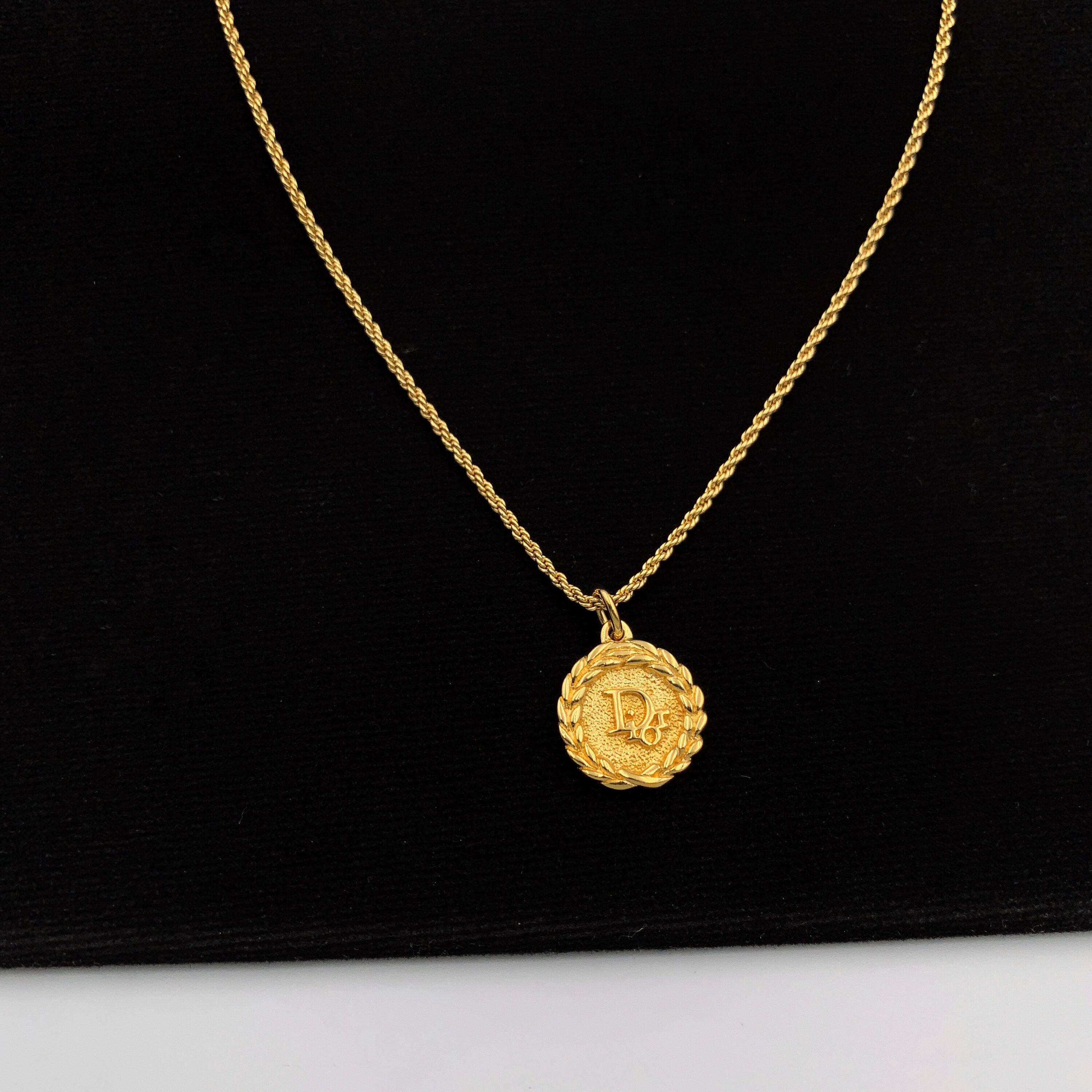 Christian Dior Vintage Gold Plated Dior 
