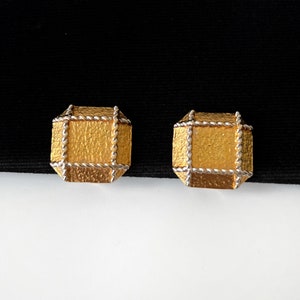 LANVIN Vintage Gold Plated Clip on Earrings