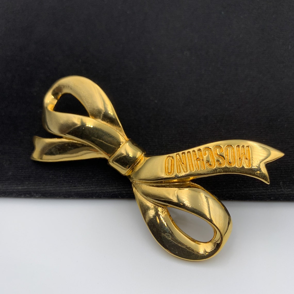 MOSCHINO Vintage Bow Brooch - Etsy