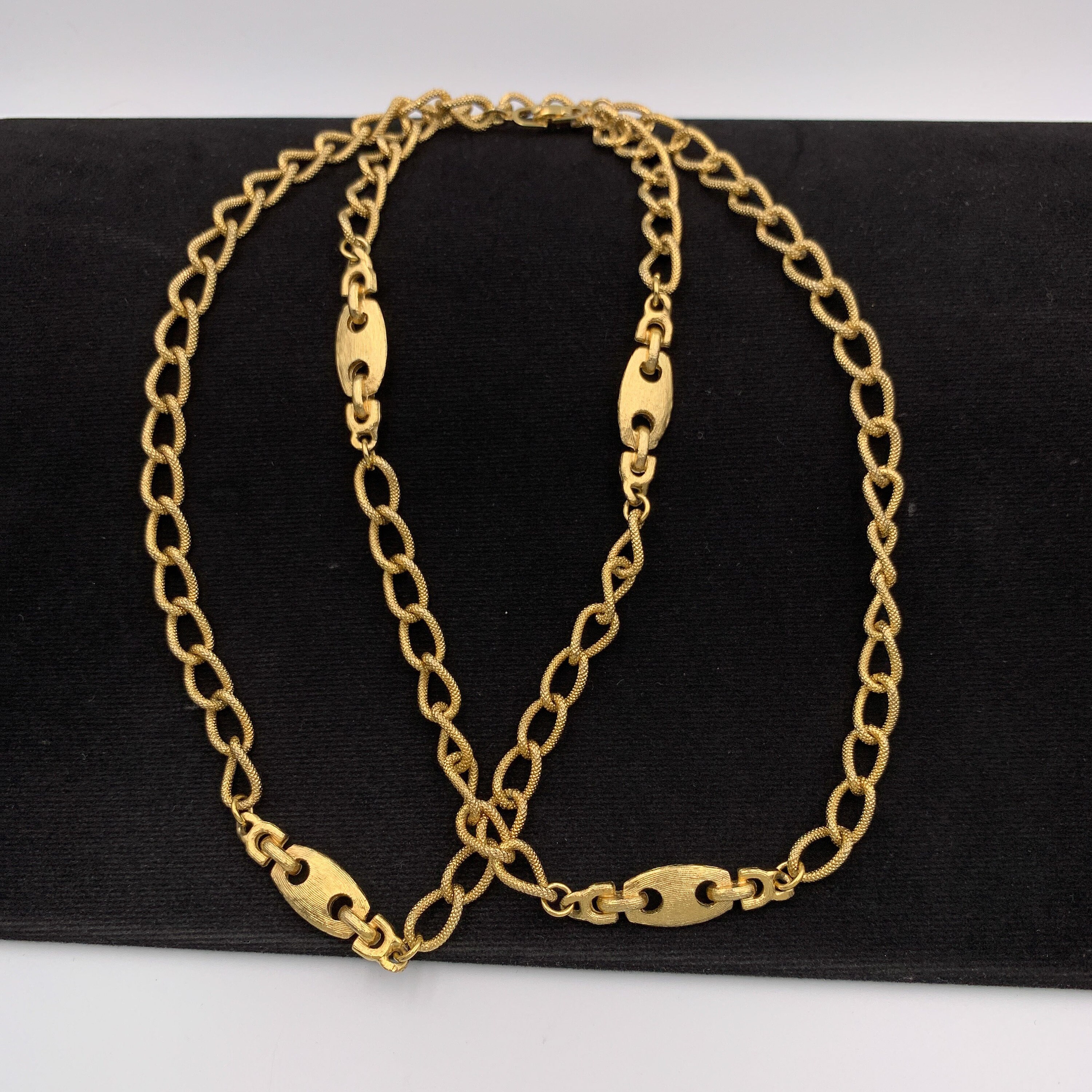 Christian Dior Vintage Chain Link Long Necklace - Etsy