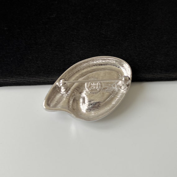 GIVENCHY Vintage Silver Plated Brooch - image 5