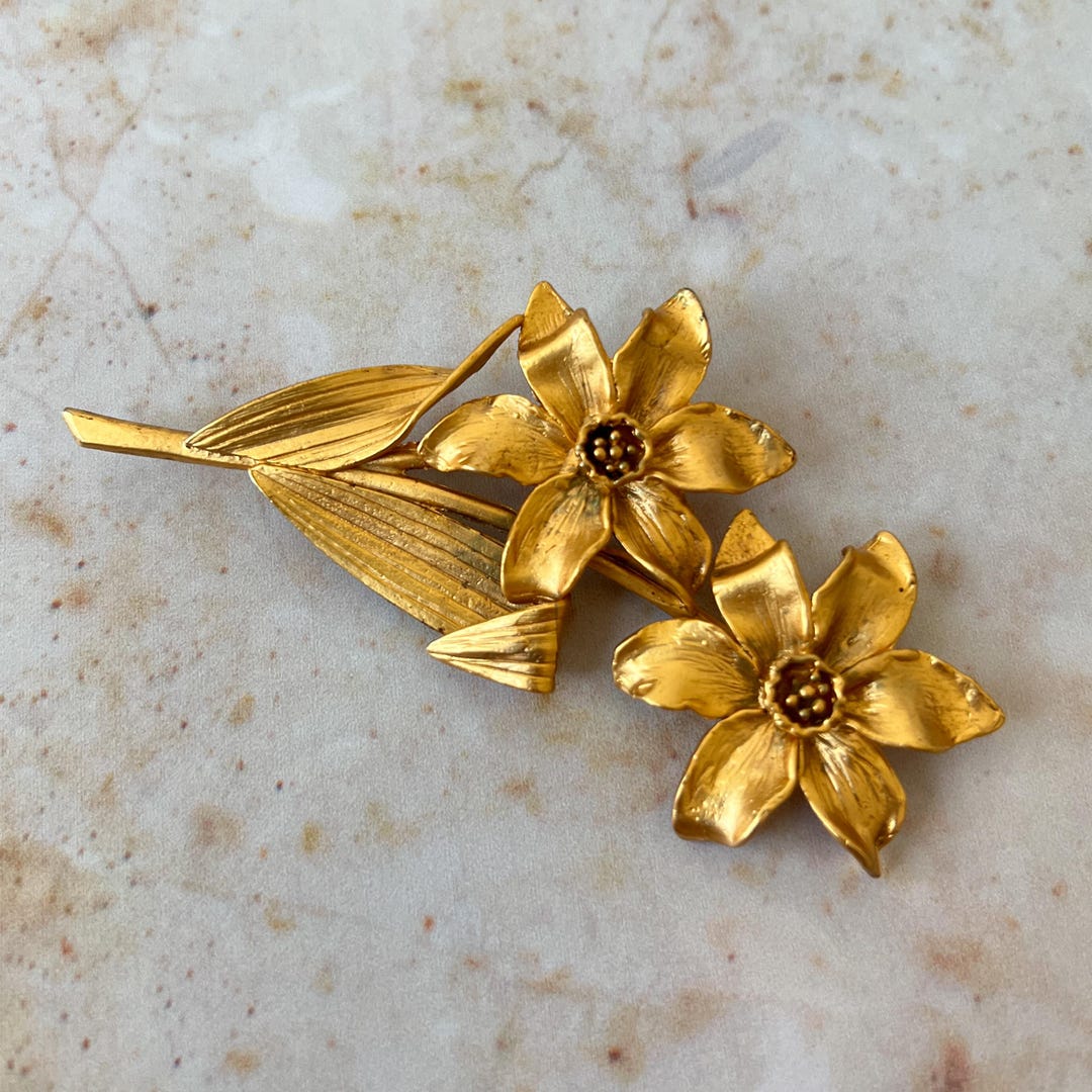 KENZO ヴィンテージ フラワー ブローチ - Etsy 日本