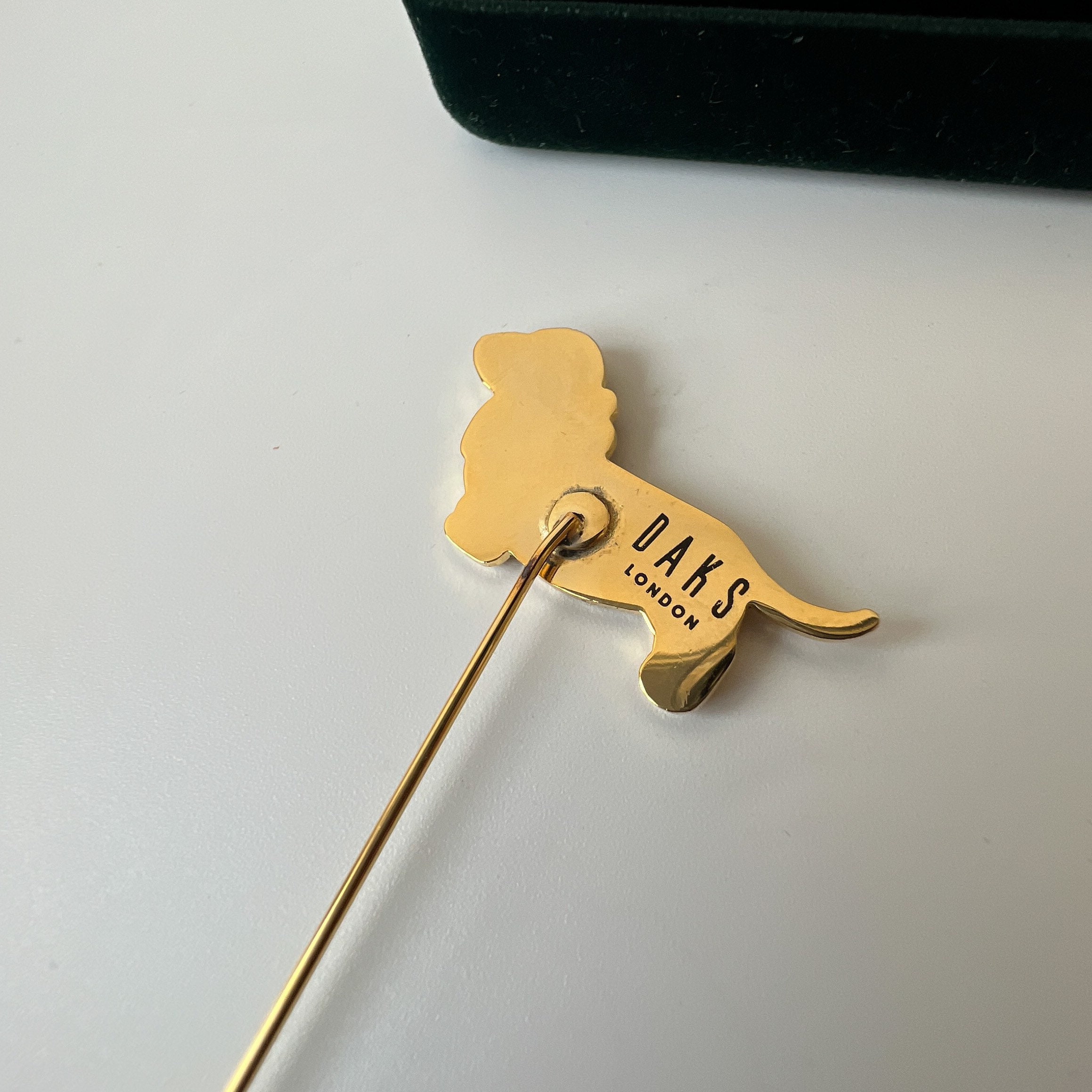 DAKS Vintage Dog With Enamel Pin - Etsy