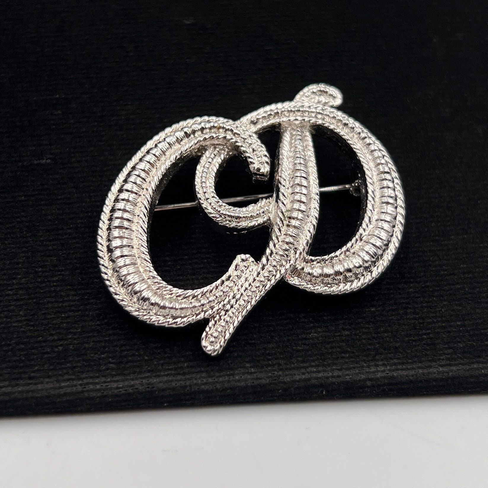 Christian Dior ディオール CDロゴ ブローチ ヴィンテージ クリスチャン ディオール ヴィンテージ CD ロゴ ブローチ - Etsy