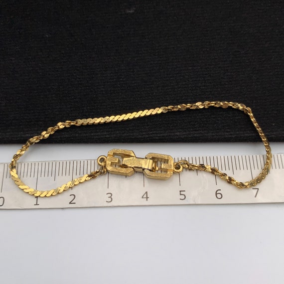 GIVENCHY Vintage Gold Chain Bracelet - Etsy
