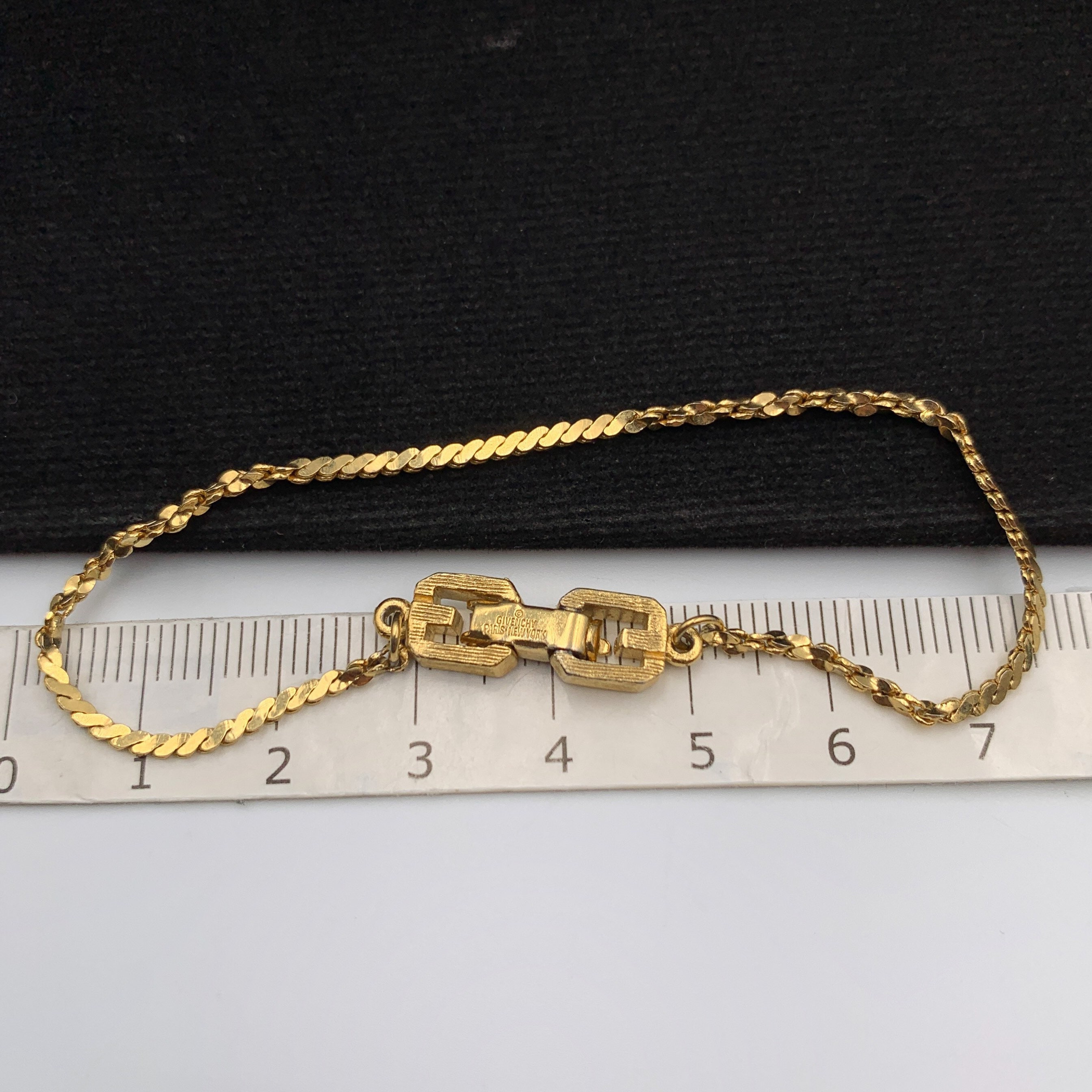 アクセサリー Vintage GIVENCHY Gold Chain Bracelet GIVENCHY Vintage Gold Plated Chain Bracelet - Etsy