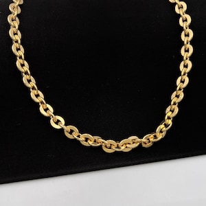 GIVENCHY Vintage Gold Plated Large Chain Necklace