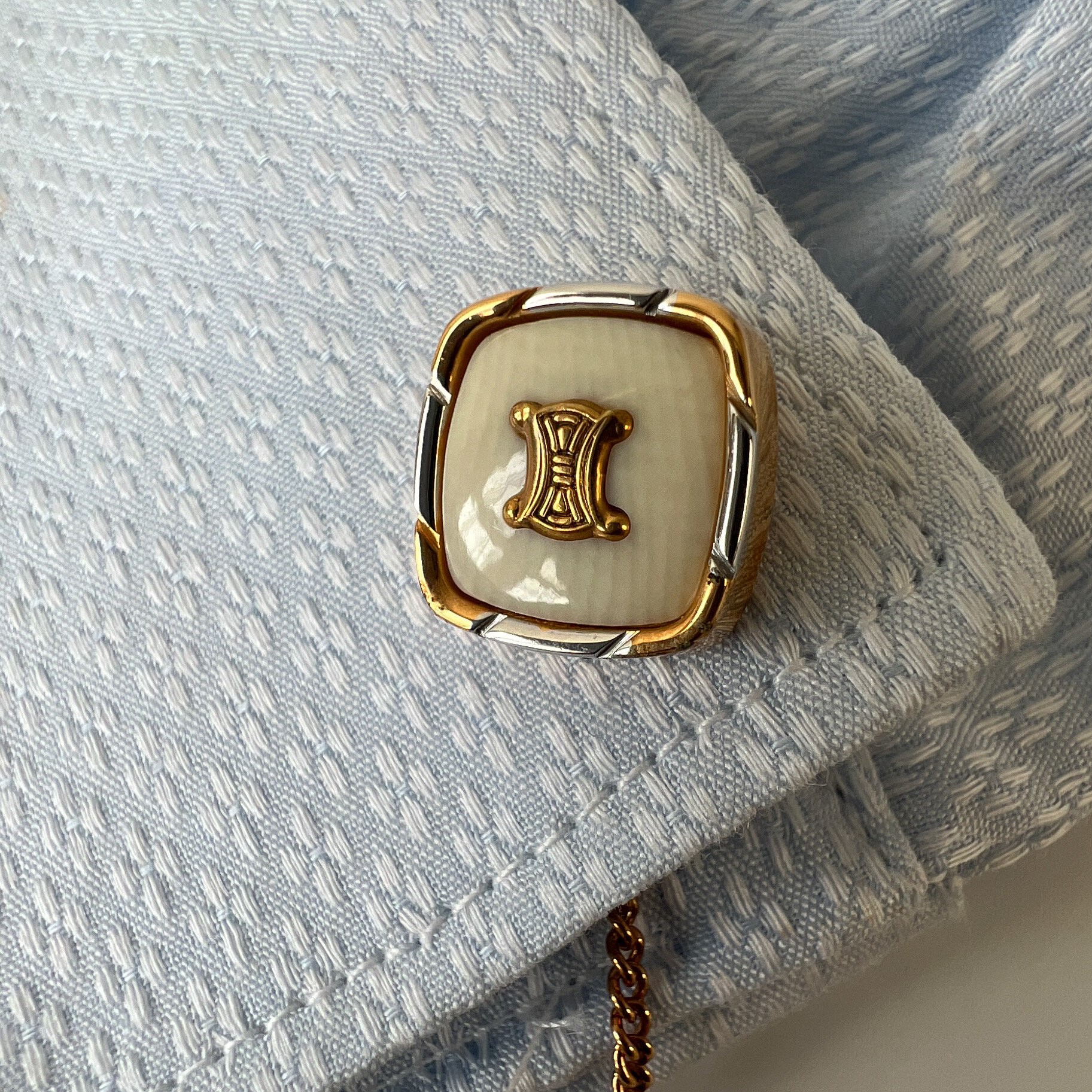 CELINE Vintage Triomphe Logo Pin - Etsy