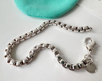 ティファニー ボックス チェーン ブレスレット 925 スターリング