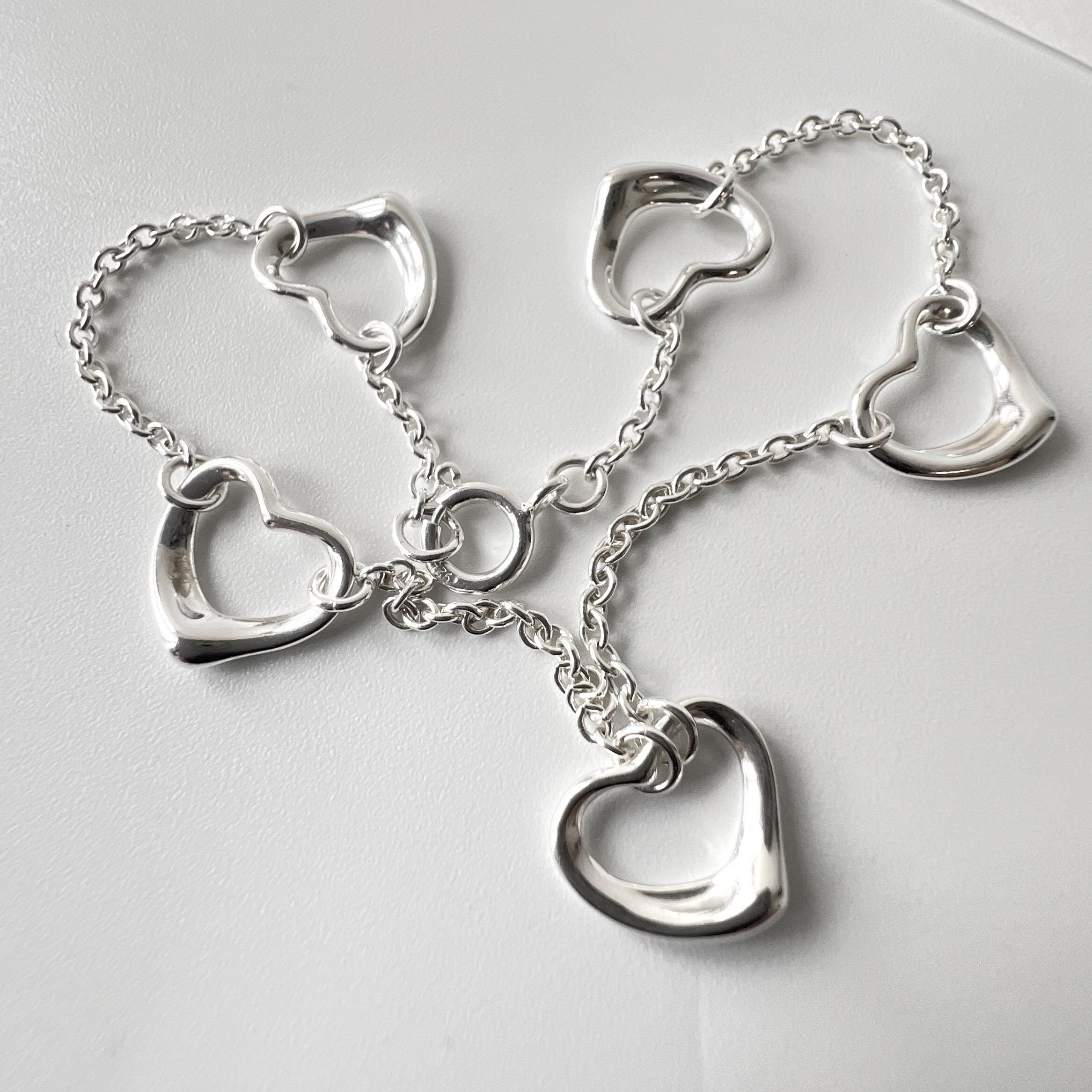 ブレスレット Tiffany&Co.23318768 ELSAPERETTI OPENHEART BRACELET MINI-sale Tiffany & Co Sterling Silver Elsa Peretti Mini Open Heart