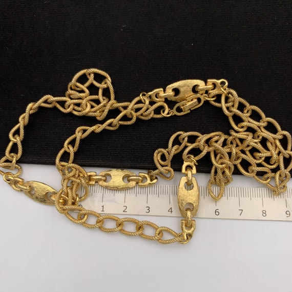 Christian Dior Vintage Chain Link Long Necklace - Etsy