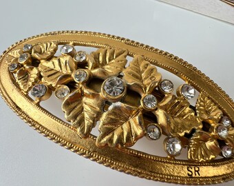 SONIA RYKIEL Vintage Vine Gold Plated Hair Clip - Etsy display picture 3