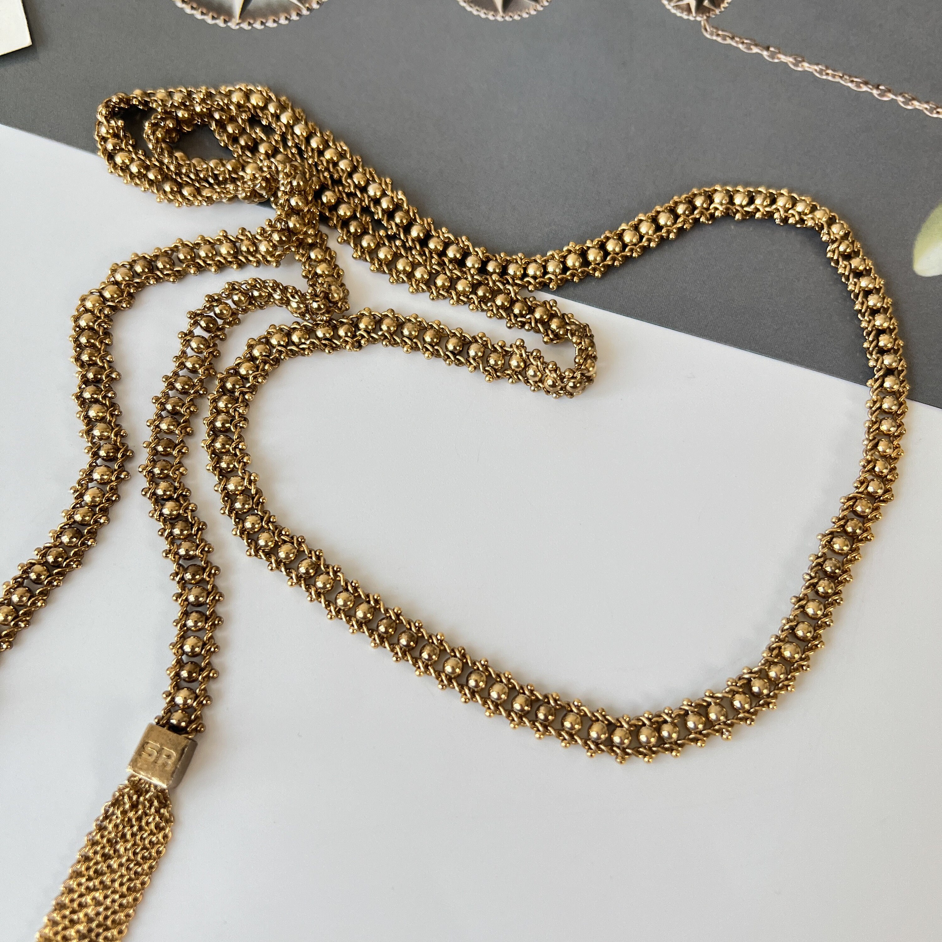 SONIA RYKIEL Vintage Chain Tussle Necklace - Etsy