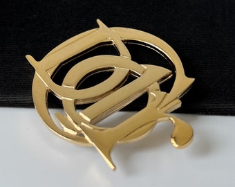 CHRISTIAN DIOR Vintage Dior Logo Brooch - Etsy