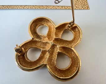 BURBERRY Vintage Gold Plated Brooch - Etsy