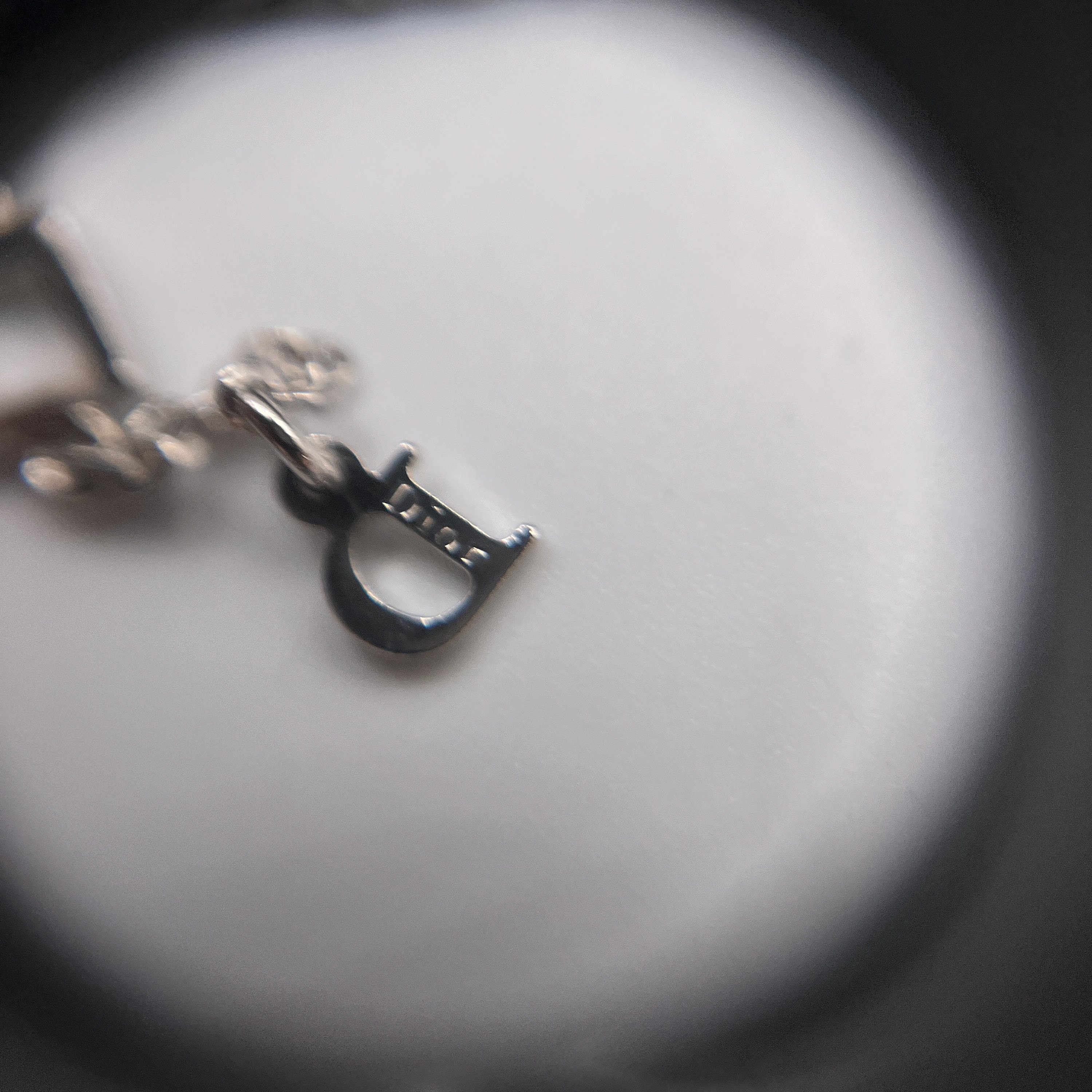 Christian Dior Vintage Dior Heart Arrow Silver Plated Logo