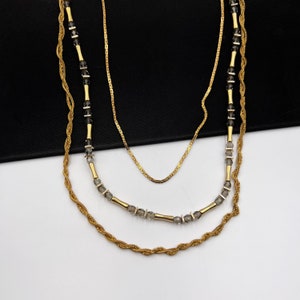 CHANEL Vintage Multi Chain 1950s-1960s Long Necklace