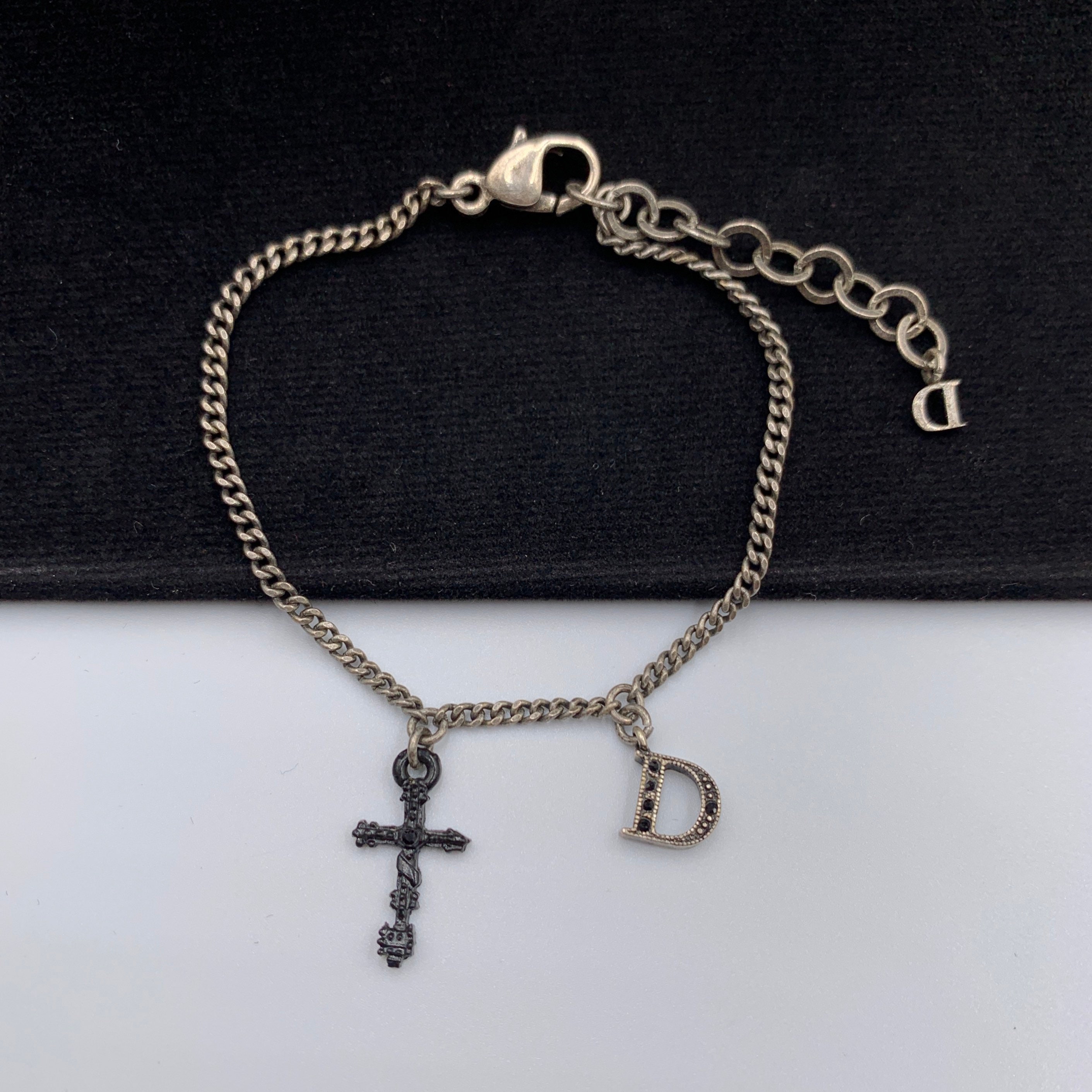 Dior top cross necklace