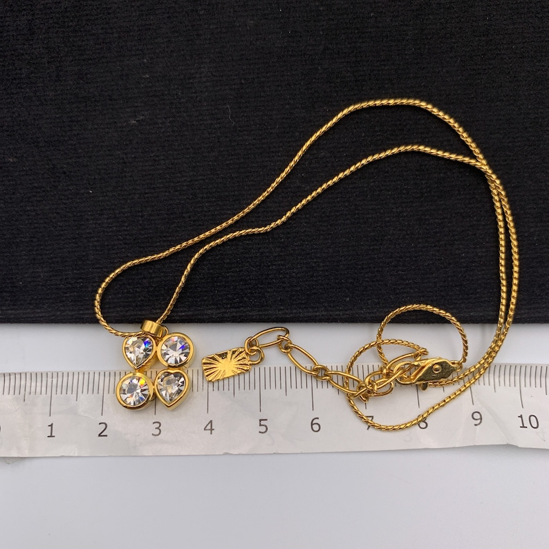 YSL Vintage Gold Plated Pendant Necklace